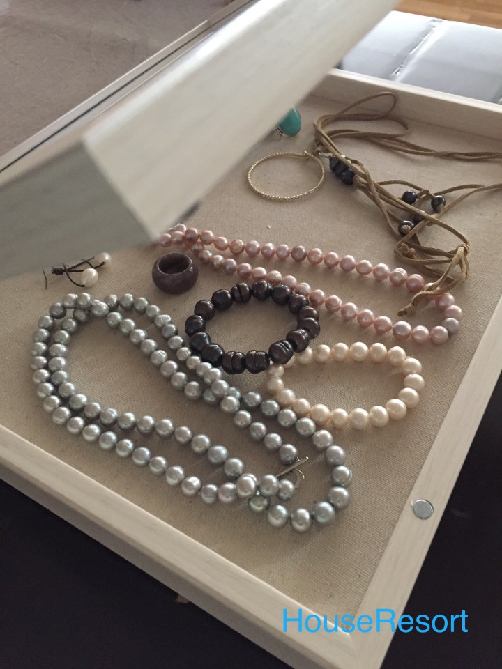 Jewelry in a display box