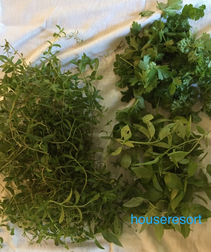 Tarragon, Basil , and Parsley