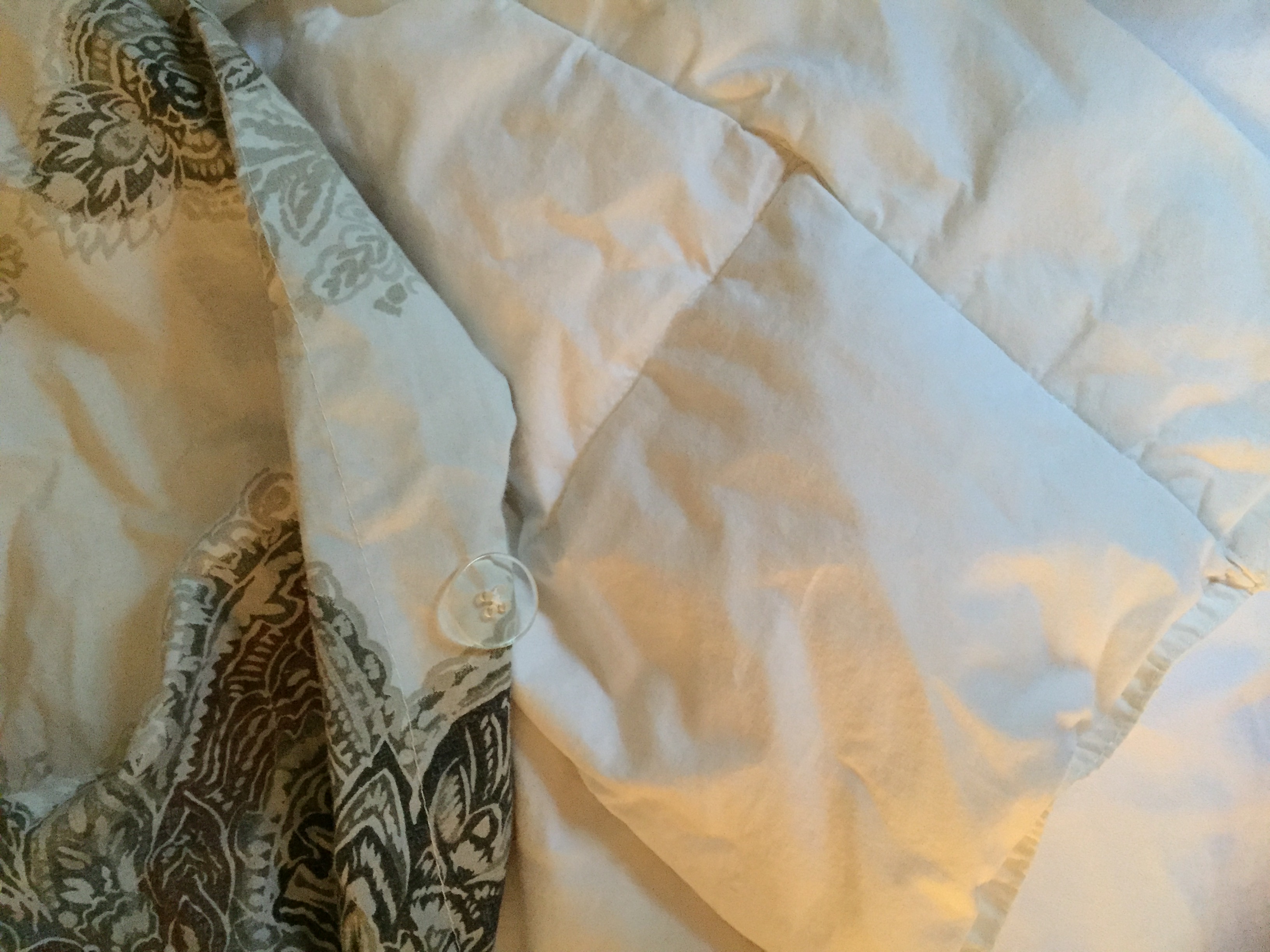 Down Comforter in a duvet.