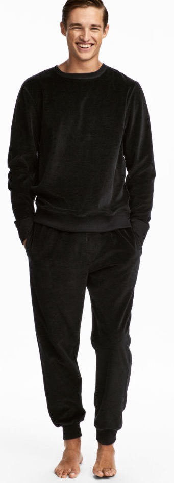 H&M Velour Two Piece For Men