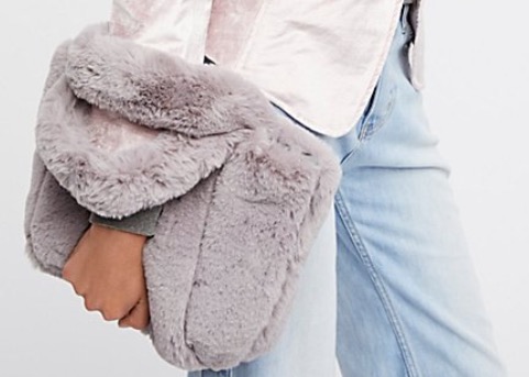 Free People Dolce Faux Fur Tote