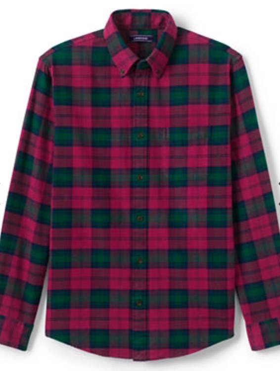 Lands End flannel shirt