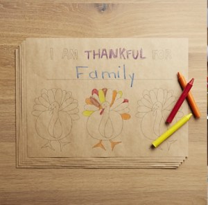 Crate & Barrel Coloring Placemat