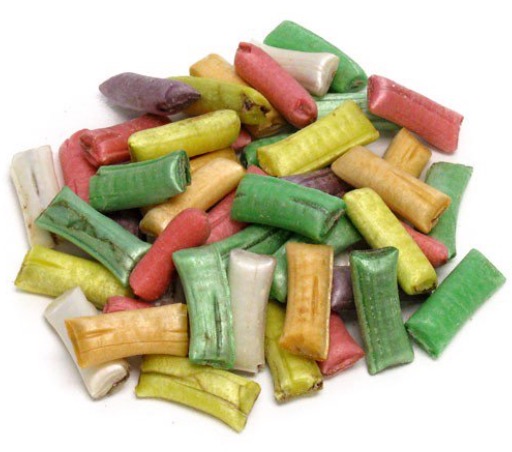 Chocolate filled straws