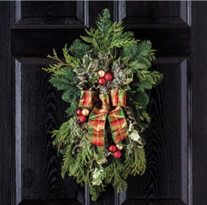 Fresh Christmas Door Swag