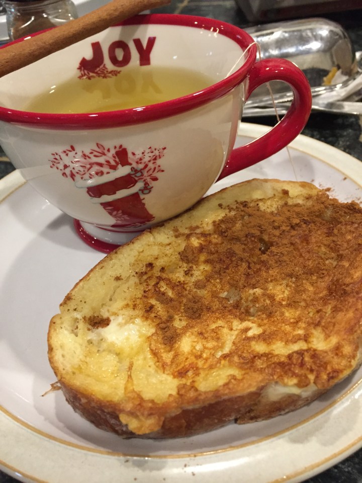 Green tea cinnamon toast