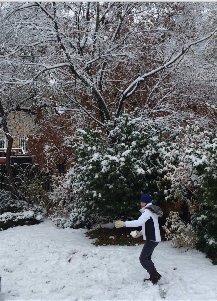 Snow ball fight