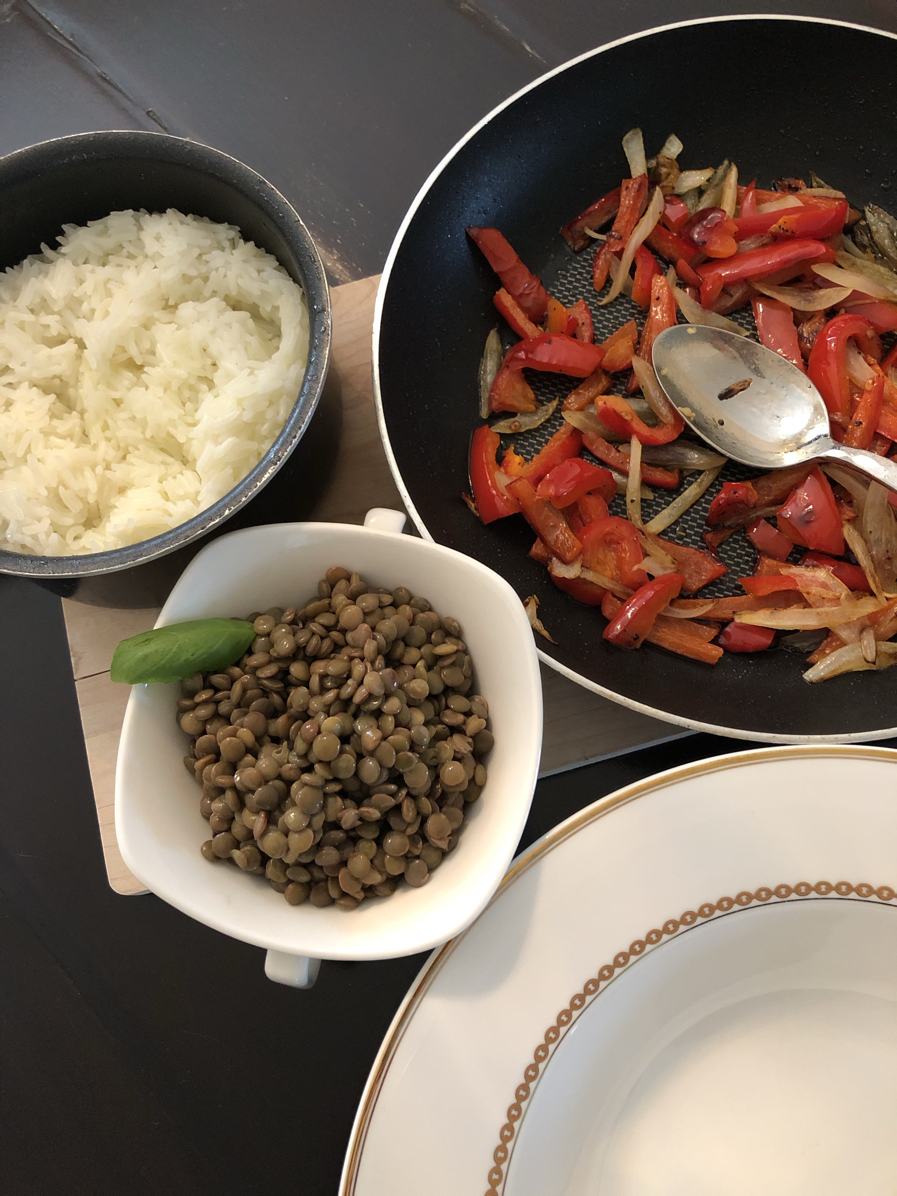 Lentils with rice 